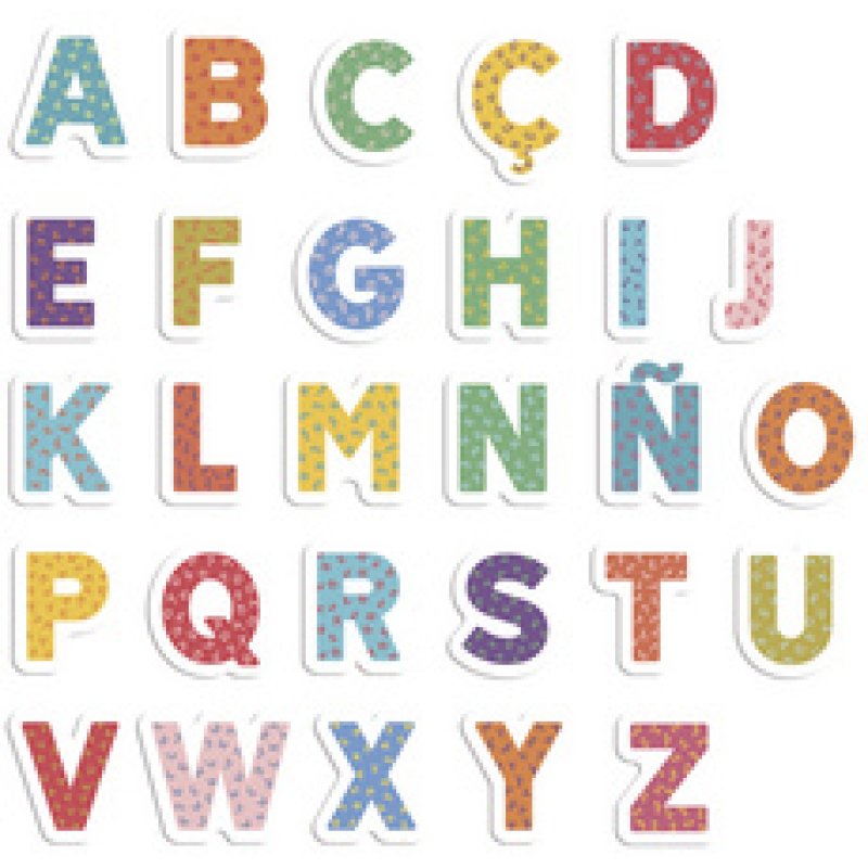 APLI kids Jeu de magnets "ABC lettres", 40 magnets