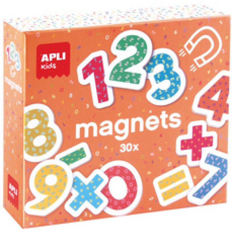 APLI kids Jeu de magnets "123 chiffres", 30 magnets