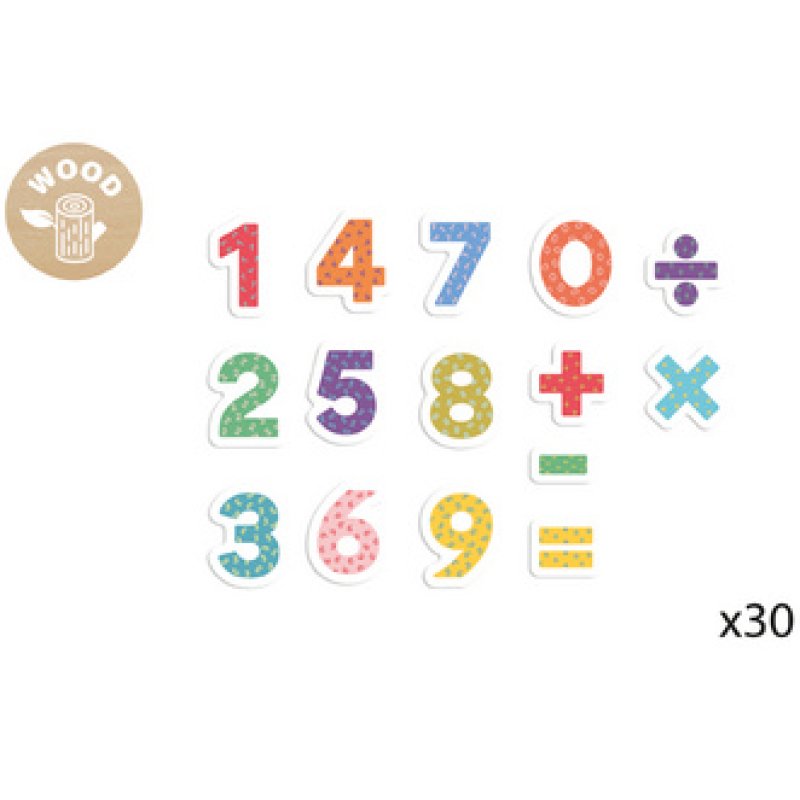 APLI kids Jeu de magnets "123 chiffres", 30 magnets