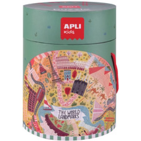 APLI kids Puzzle circulaire "Les monuments", 48 pièces