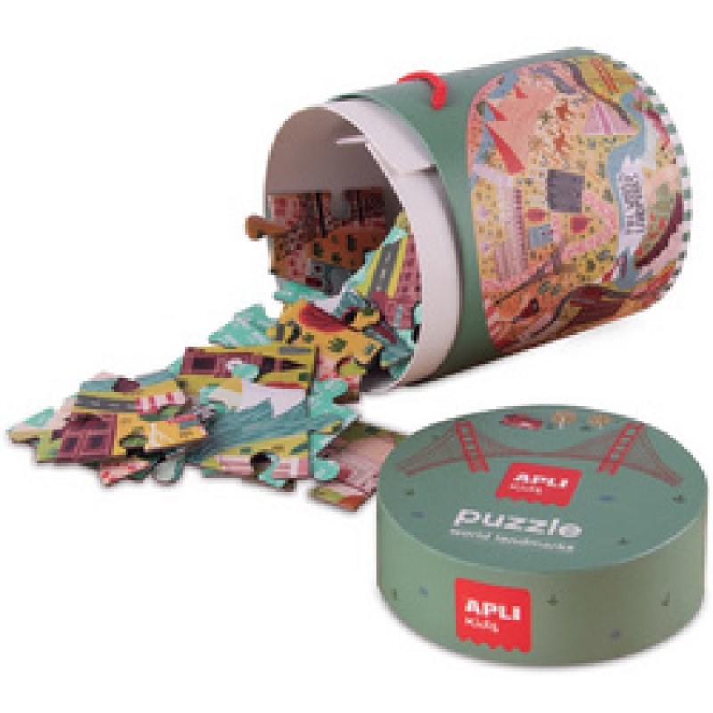 APLI kids Puzzle circulaire "Les monuments", 48 pièces