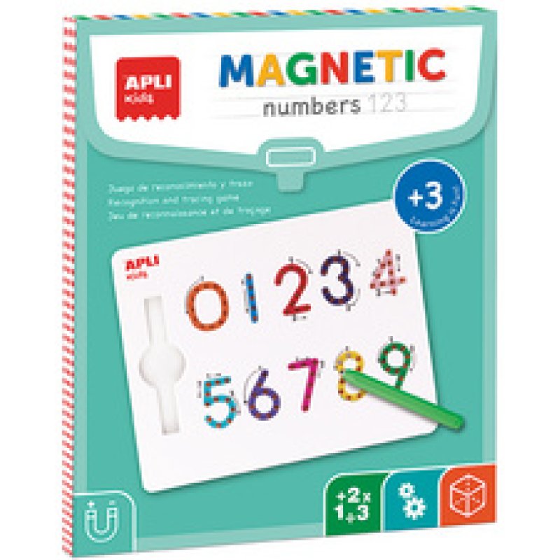 APLI kids Tableau magnétique, "Magnets 123 chiffres"