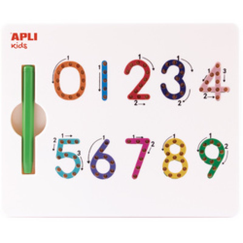 APLI kids Tableau magnétique, "Magnets 123 chiffres"