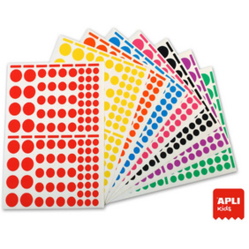 APLI kids Gommettes "Rond", grand conditionnement