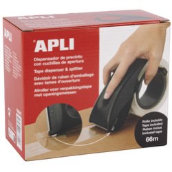 APLI Dévidoir à main, équipé, noir
