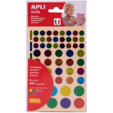 APLI kids Gommettes "Etoile" couleurs métallisées, assorti