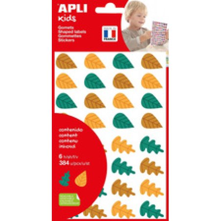 APLI kids Gommettes "Empreintes de chat", en sachet