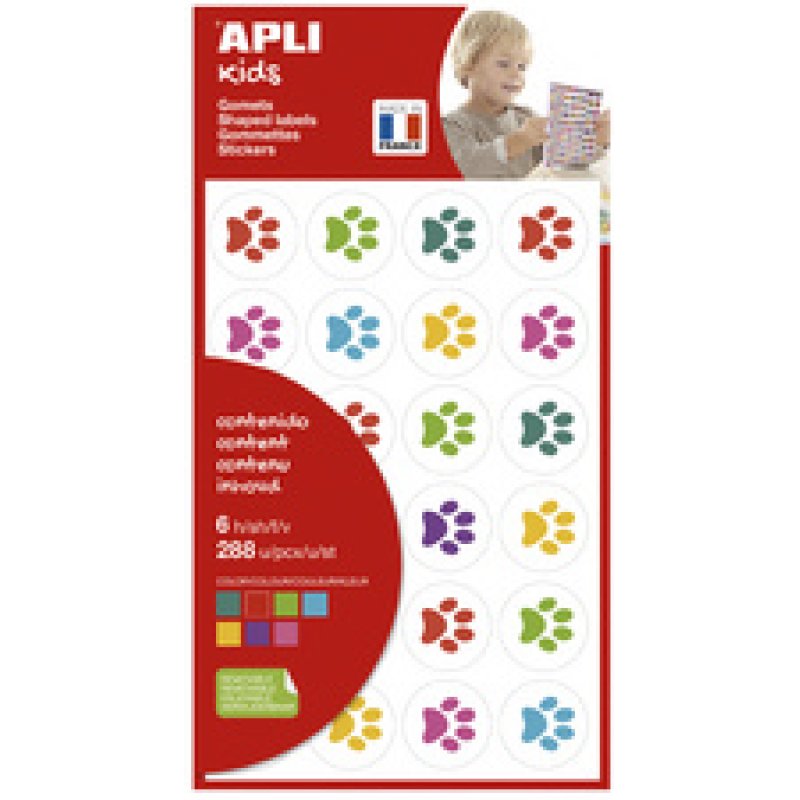 APLI kids Gommettes "Feuilles d'arbre", en sachet