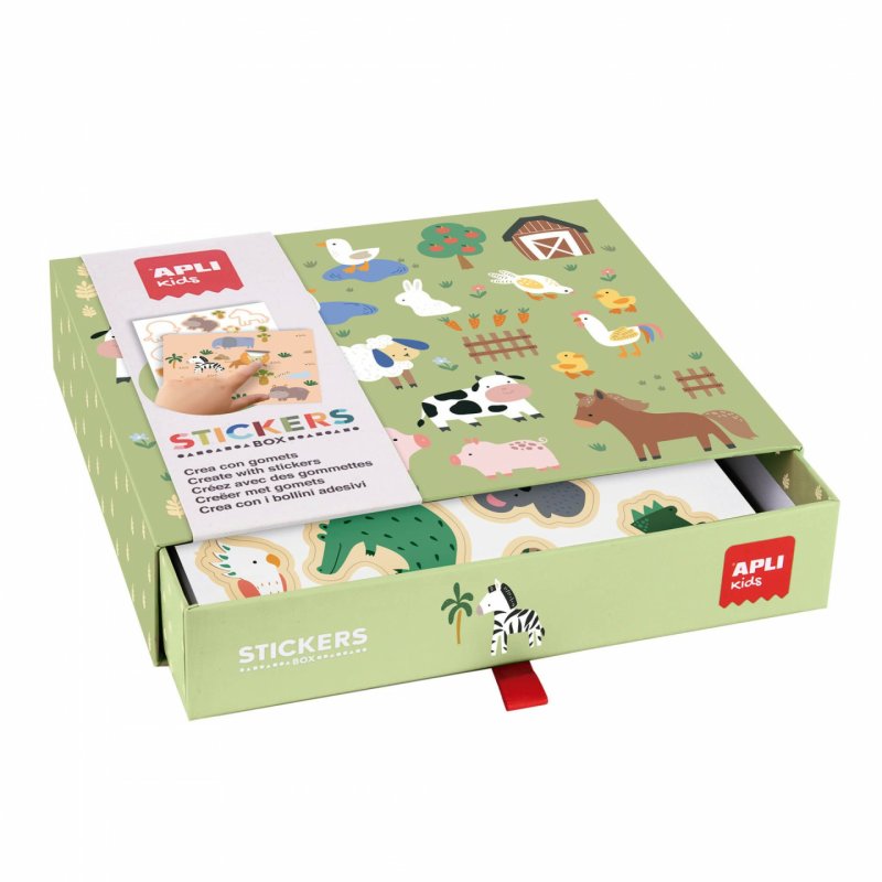 APLI kids Jeu de gommettes "Les animaux et leur habitat"
