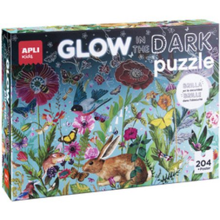 APLI kids Puzzle "GLOW IN THE DARK Flower", 204 pièces