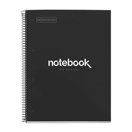 MAUL A460490 writing notebook A4 80 sheets Black