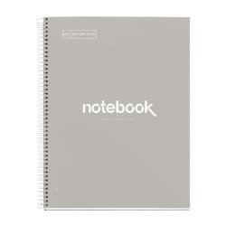 MIQUELRIUS Cahier à spirale "Notebook EMOTIONS", A4, gris