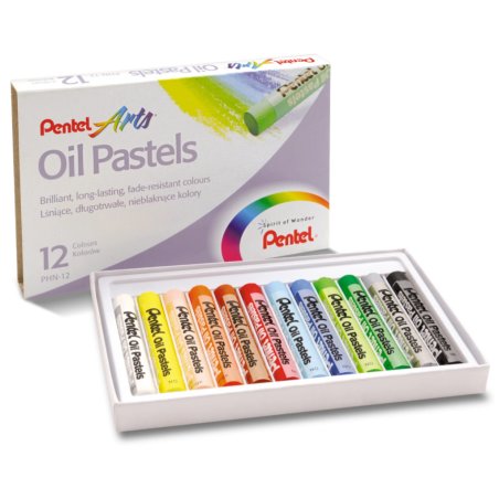 Pentel PHN-12 pastel Pastel à l’huile Multicolore 12 pièce(s)