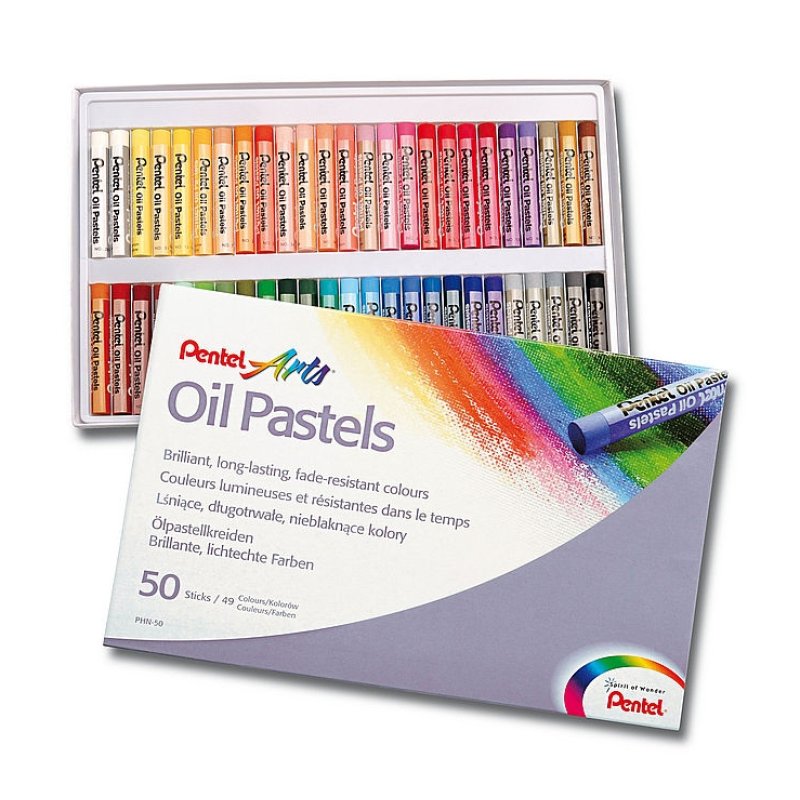 Pentel PHN-50 pastel Pastel à l’huile Multicolore 50 pièce(s)