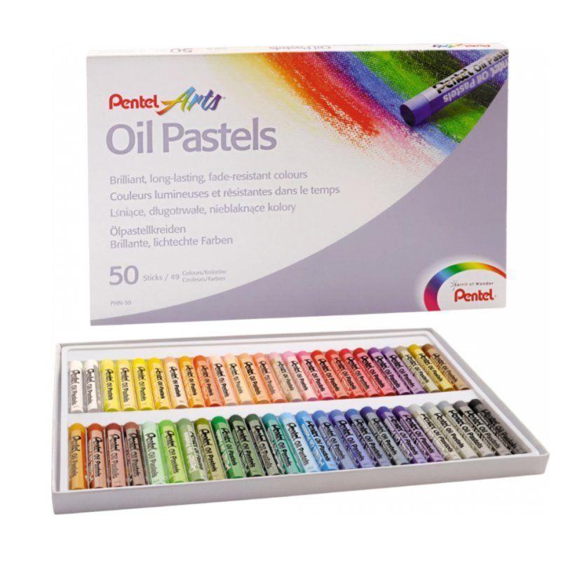 Pentel PHN-50 pastel Oil pastel Multicolour 50 pc(s)