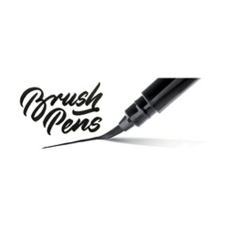 PentelArts Stylo pinceau Brush Pen, corps: orange