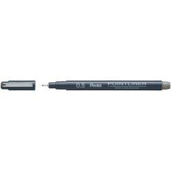 Pentel S20P-5N ballpoint pen Grey Stick ballpoint pen Fine 1 pc(s)