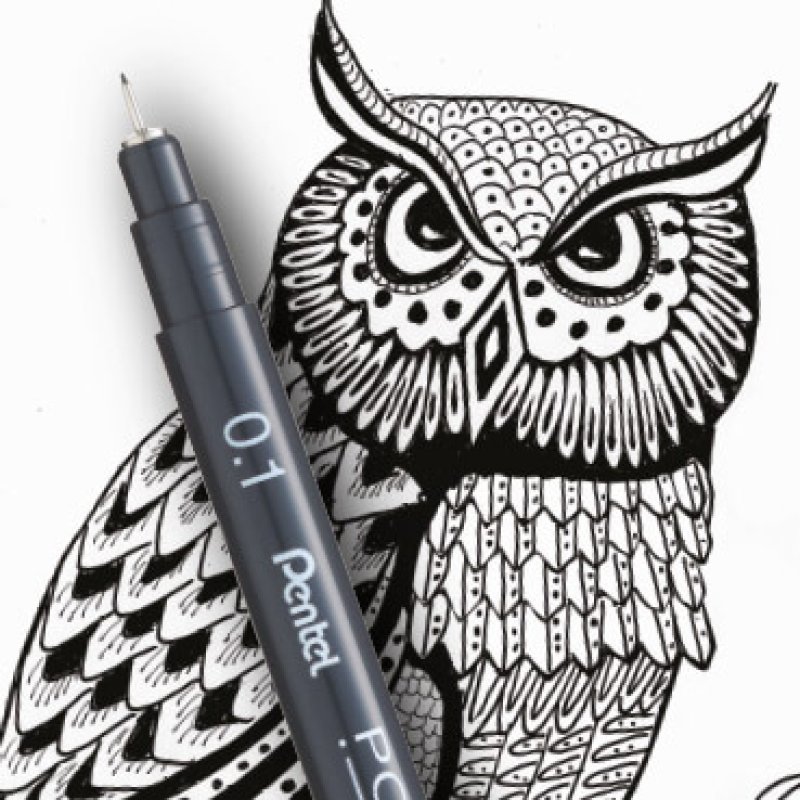 Pentel Feutre technique permanent Pointliner, set de 14