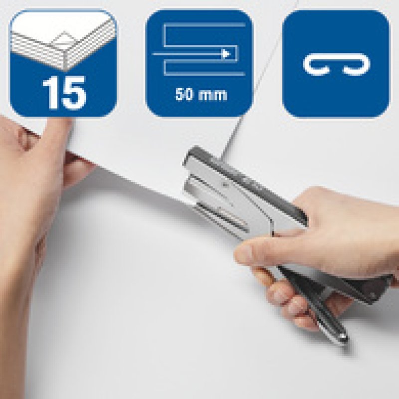 Rapid Agrafeuse Economy E10, capacité: 15 feuilles