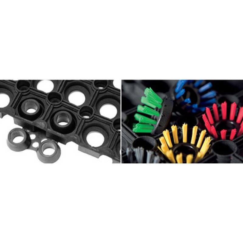 miltex Tapis caillebotis en caoutchouc Scriper, noir