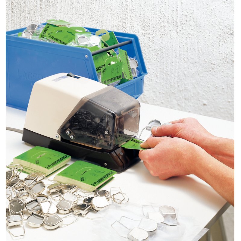 Rapid Agrafeuse électrique 100E, noir / blanc