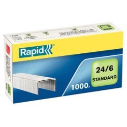 Rapid Standard 24/6 Staples pack 1000 staples