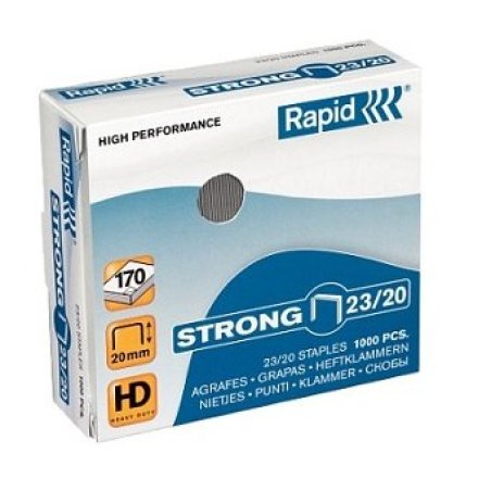 Rapid 23/20 Pack d'agrafes 1000 agrafes