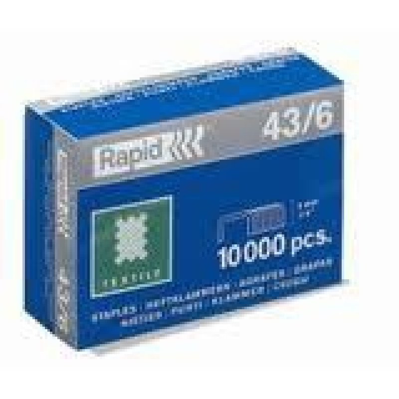 Rapid 43/6 10000 staples