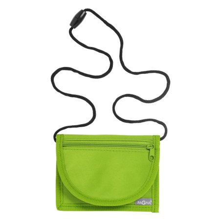 Pagna 99507-17 portefeuille, étui pour cartes, support de documents de voyage Pochette autour du cou Vert Nylon