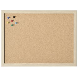 magnetoplan Tableau en liège avec cadre bois, (L)800 x
