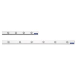 magnetoplan kit de barrettes magnétiques, 1000 x 50mm, blanc
