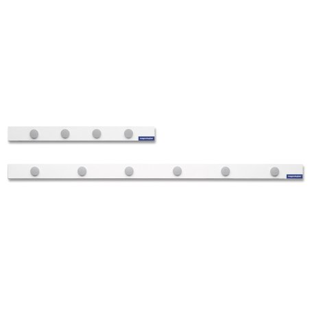 magnetoplan kit de barrettes magnétiques, 1000 x 50mm, blanc