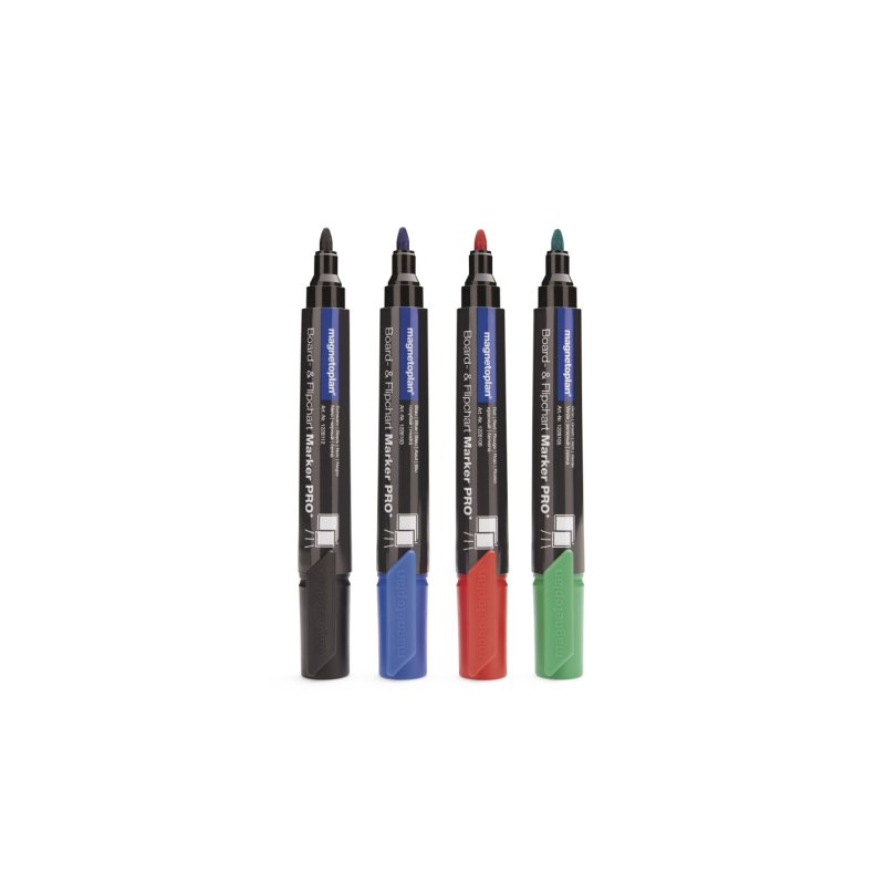Magnetoplan 12281 marker 4 pc(s) Black, Blue, Green, Red