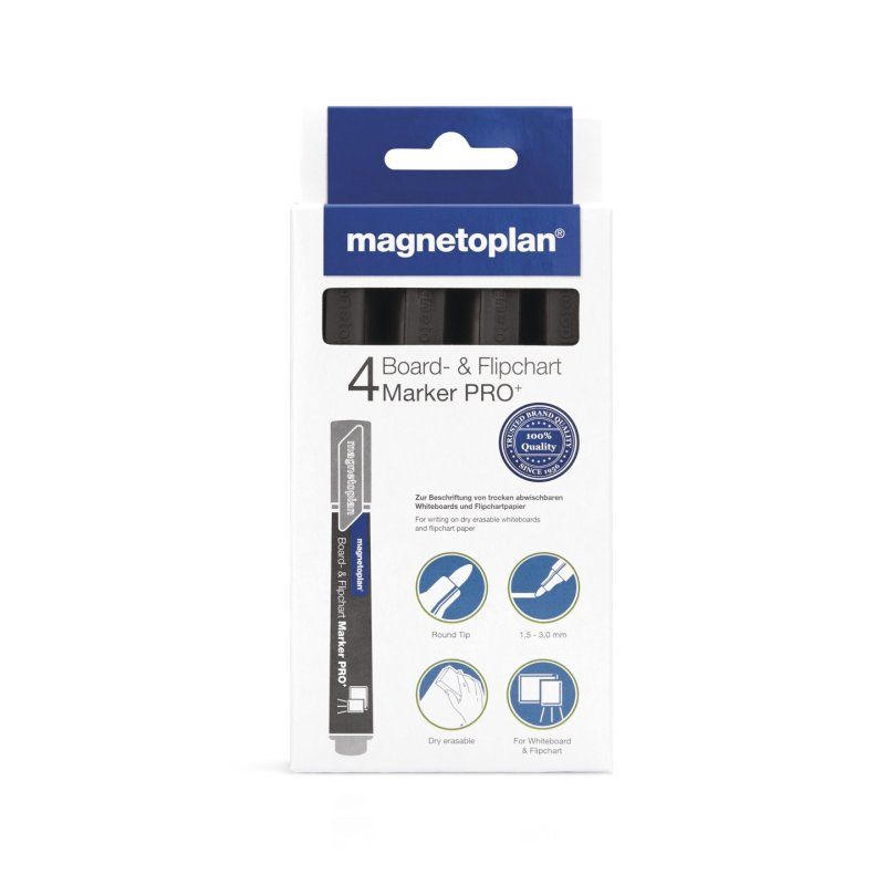 Magnetoplan 1228112 marker 4 pc(s) Black
