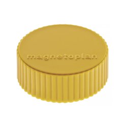 magnetoplan Discofix aimant rond "magnum", jaune