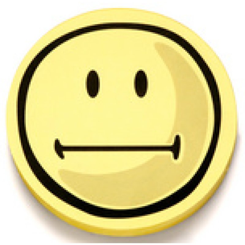 magnetoplan Symboles d'évaluation Smilies, neutre, rond