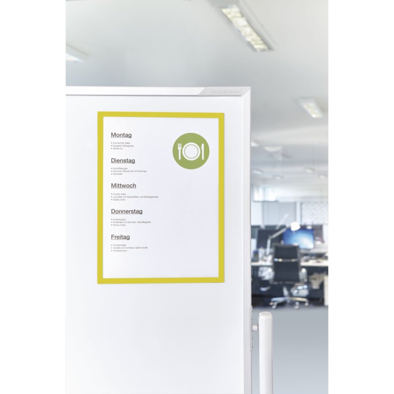 Magnetoplan 1130302 magnetic frame A4 Yellow