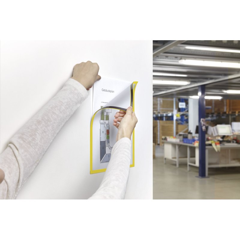 Magnetoplan 1130302 cadre magnétique A4 Jaune