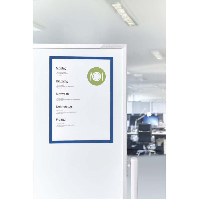 Magnetoplan 1130303 cadre magnétique A4 Bleu