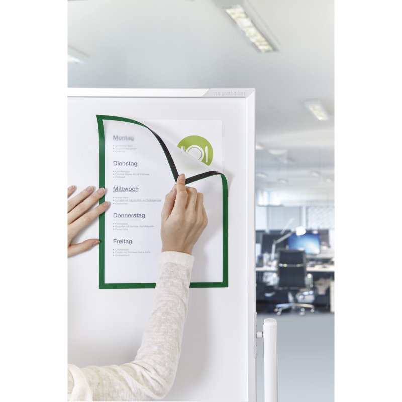 Magnetoplan 1130305 magnetic frame A4 Green