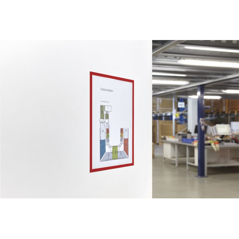 Magnetoplan 1130306 cadre magnétique A4 Rouge