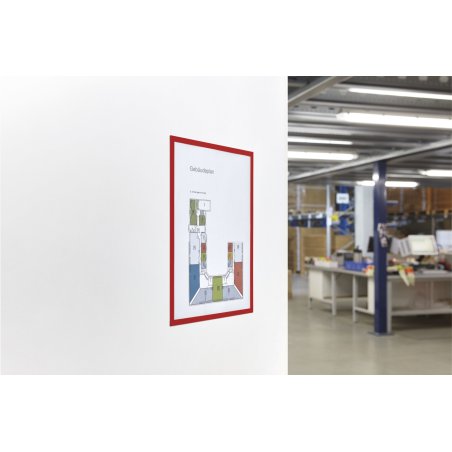 Magnetoplan 1130306 cadre magnétique A4 Rouge