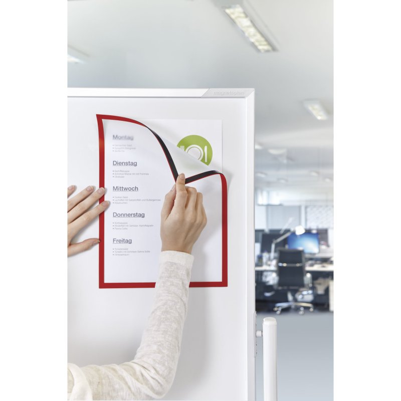 Magnetoplan 1130306 cadre magnétique A4 Rouge