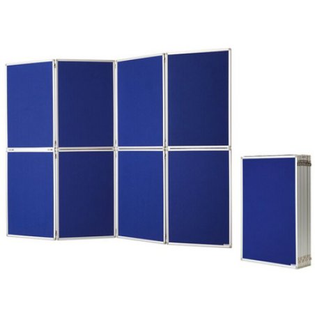 magnetoplan tableau de présentation, pliable, bleu