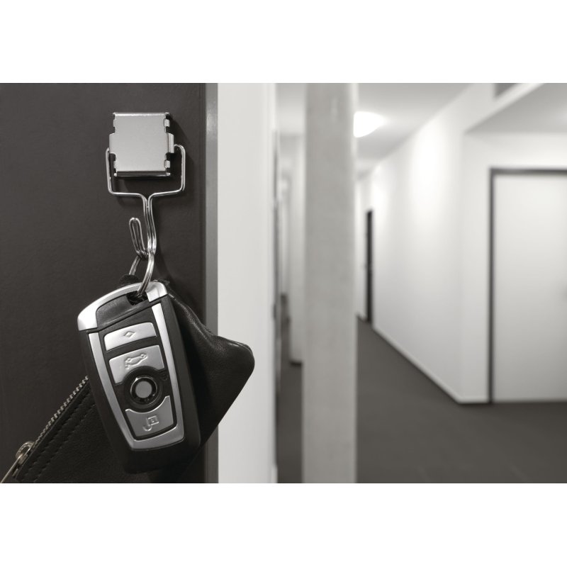 magnetoplan Crochet magnétique en métal, argenté