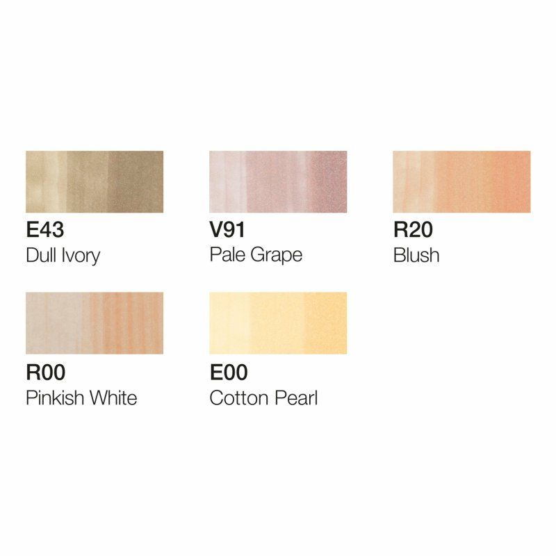 Copic Ciao 5 1 Set Portait Colours 1 marqueur 6 pièce(s) Pointe de ciseau à bois/brosse Multicolore