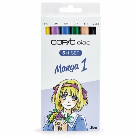 Copic Ciao "5 1" Set Manga 1, 6 pcs