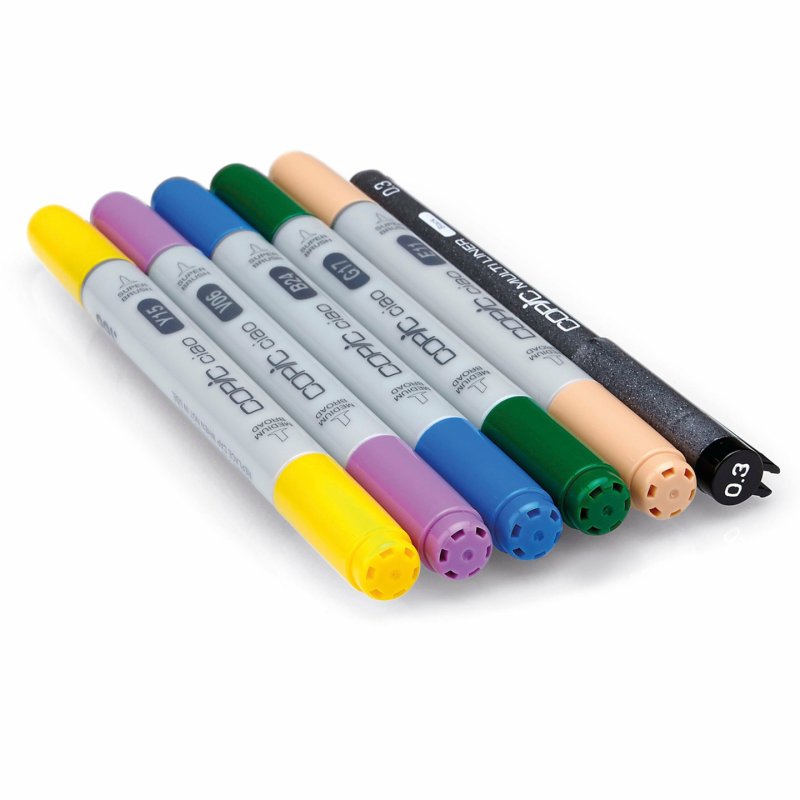 COPIC Kit de marqueurs Hobbymarker ciao 5 1, Manga 1