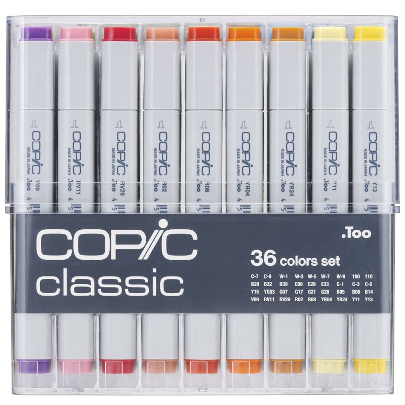 Copic Classic Basic-Set, 36 pcs