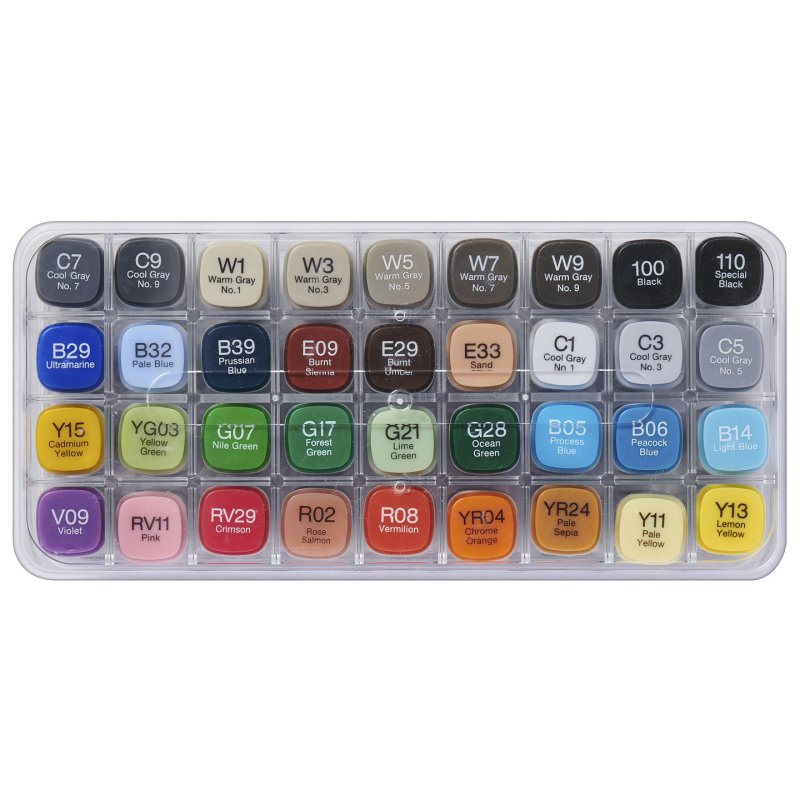COPIC Marqueur classic, set de base de 36 pièces